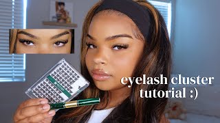 My EASYFLAWLESS Eyelash Cluster Tutorial  detailed amp easy [upl. by Lilybelle]