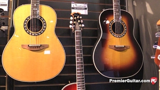 NAMM 17  Ovation USA Glen Campbell Balladeer and Exotic Series Elite Plus Demos [upl. by Razaele]