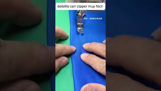 Aprende a coser un bolsillo con cierre de forma fácil shorts [upl. by Ettelrahc]