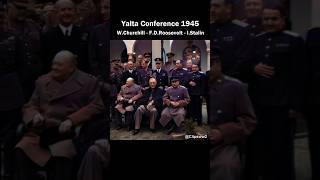 The Yalta Conference 1945  Footage 4K  history shorts ww2 [upl. by Akinet]