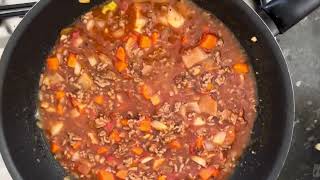 Cooking Ravioli Pasta with Homemade Minced Meat and Vegetables Pasta sauce [upl. by Yerot656]