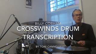 Billy Cobham Crosswinds drum transcription by Toni Cannelli [upl. by Merkle]