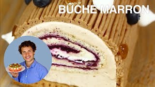 RECETTE DE LA BÛCHE DE NOEL MARRONCASSIS [upl. by Larcher970]