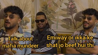 Raftaar talking about beef with ikka amp emiway and talking about madfia mundeer raftaar honeysingh [upl. by Assenab636]