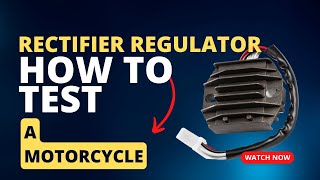 2 How to test a motorcycle rectifier regulator [upl. by Sabir]