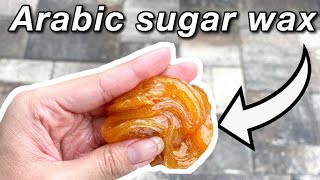 DIY Arabic Sugar Wax Paste at home  NO STRIPS NEEDED 🚫 [upl. by Ronda]