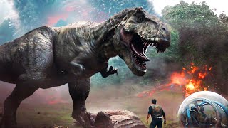 T Rex vs Carnotaurus  Jurassic World El reino caído  Clip en Español [upl. by Tremann]