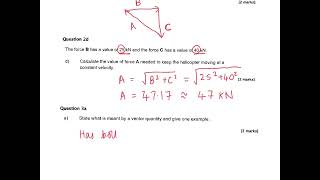 Physics Y12 Scalars and Vectors HW Easy Qs [upl. by Deering]