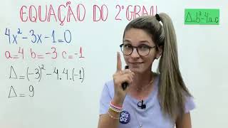 EJA 20241  8a Série  Fórmula de Bháskara  Como Resolver uma Equição do 2o Grau Completa  Gis [upl. by Sugden]