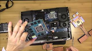 Clevo P870DMG Repaste GTX 980 [upl. by Akihc]