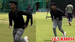 Mayank Yadav Bowling Practice In Nets Today Before Ind Vs Ban  Mayank Yadav Practice Today [upl. by Pelson]