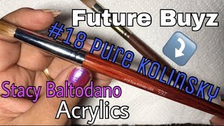 18 size Acrylic brush  Future Buyz  Stacy Baltodano Acrylics [upl. by Winn706]