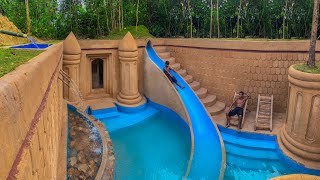 120 Days Building An Underground Temple House With Water Slide To Underground Swimming Pool [upl. by Joel]