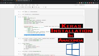 How to install keras in anaconda on windows 10 [upl. by Nutsud]