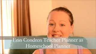 Erin Condren Teacher Planner as a Homeschool Planner [upl. by Kotz48]