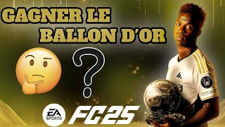 GAGNER LE BALLON DOR SUR EA FC 25 carrière joueurmanager [upl. by Griseldis]