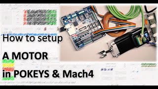 Bigtip Pokeys57CNC amp Mach4 Schrittmotoren Servos Treiber anschließen [upl. by Omocaig]