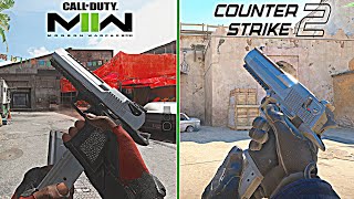 Desert Eagle Inspect amp Reload Animations  CS2 vs MW2 [upl. by Edras130]