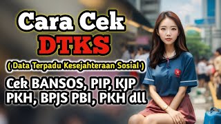 Cara Cek DTKS Data Terpadu Kesejahteraan Sosial [upl. by Eeslek15]