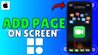 How To Add A PAGE On Iphone Home Screen Step by Step [upl. by Catto]