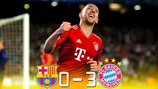 Barcelona 0  3 Bayern Munich ● UCL 2013  Extended Highlights amp Goals [upl. by Nylorac]