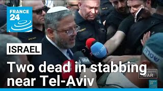 Two dead in Israel stabbing assailant killed • FRANCE 24 English [upl. by Ahsinat274]