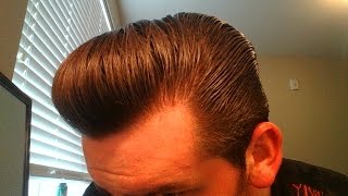 How to Style a Full Pompadour with Thick Wavy Hair Murrays Pomade [upl. by Sucramal146]