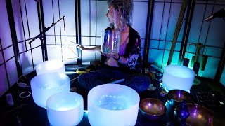 Unlock Deep relaxation in 1 hour Healing Frequencies Tibetan amp Crystal bowls [upl. by Beetner255]