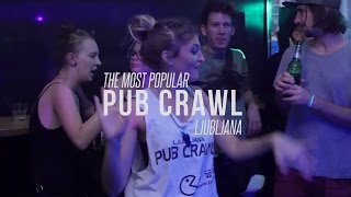 Pub Crawl Ljubljana  Beer Pong [upl. by Idisahc]