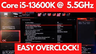 How to overclock Intels awesome Core i513600K to 55GHz [upl. by Bull445]