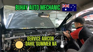 Service Aircon Dahil Taginit Na I Buhay Auto Mechanic sa Australia Vlog 35 [upl. by Varion]