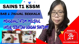 SAINS TINGKATAN 1 BAB 6 Mengenali atom molekul unsur dan sebatian dengan Snatoms [upl. by Felicidad75]