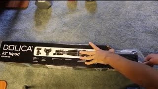 Dolica 62Inch Proline Tripod Unboxing [upl. by Arvo]