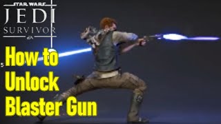 Star Wars Jedi Survivor blaster gun location guide how to unlock blaster gun [upl. by Eerej]