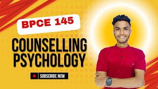 BPCE 145 COUNSELLING PSYCHOLOGY  Important question  IGNOU WALAY  Psychology [upl. by Adli174]