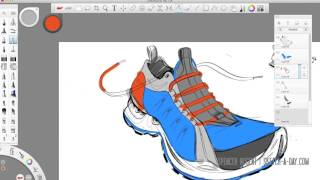 Autodesk Sketchbook Pro  Shoe Sketch [upl. by Layman128]