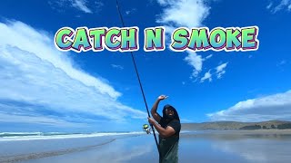 Surfcasting nz Catch N Smoke [upl. by Liryc]