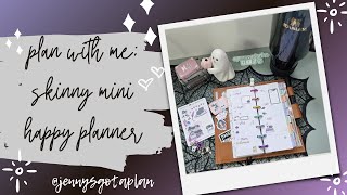 Plan With Me  In My Skinny Mini Happy Planner  October 28November 3 2024 [upl. by Liban]