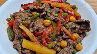 BEEF IGADO RECIPE My Version How to cook beef igado  Ilocanos famous dish Dinaldem [upl. by Celia]