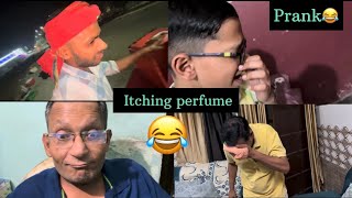 Tried itching perfume prank😂 [upl. by Willock]