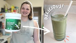 Delicious Keto Smoothie Recipe  Dr Berg Wheatgrass Powder Smoothie [upl. by Fleck]