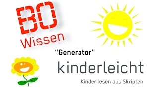 kinderleicht  Kinder lesen aus Skripten Generator [upl. by Akeret333]