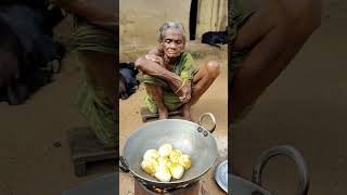 Village poor old grandma cooking EGG CURRY Rural tribal life [upl. by Richma]