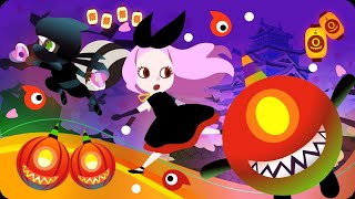 Nin Nin Halloween Vampire Girl amp ONIBALL┃babyninnin┃halloween┃jakeohama┃animation [upl. by Airdna]