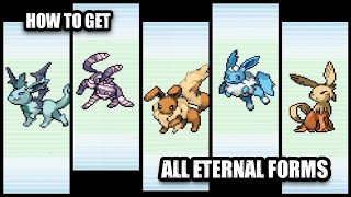 All Eeveelution Methods  Pokemon Shiny Gold Sigma 151 [upl. by Yrogiarc]