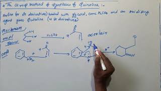 Skraup method of synthesis of quinoline [upl. by Dobson792]