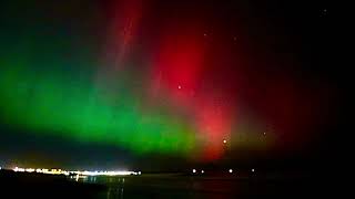 Aurora over Bridlington UK Oct 10th 2024 [upl. by Euqinitram]