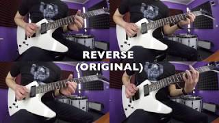 Blackened  Metallica  Intro  guitar cover normal and reversed [upl. by Valerle853]