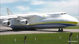 Antonov 225 Mriya Departure from East Midlands UK  130614 [upl. by Nollahp]