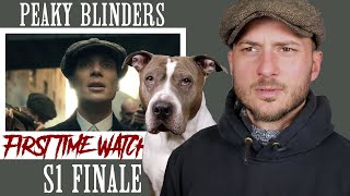 PEAKY BLINDERS S1 E6 SEASON FINALE FIRST TIME WATCHING REACTION WITH MY PITBULL DOG [upl. by Odnam]